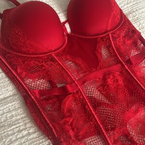 Victoria Secret Red BodySuit Lingerie